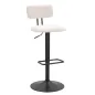 Stołek barowy LIGHT Biały 41x47,5x85-106,5 cm (siedzenie 61-83 cm)
 Zestaw 2 szt